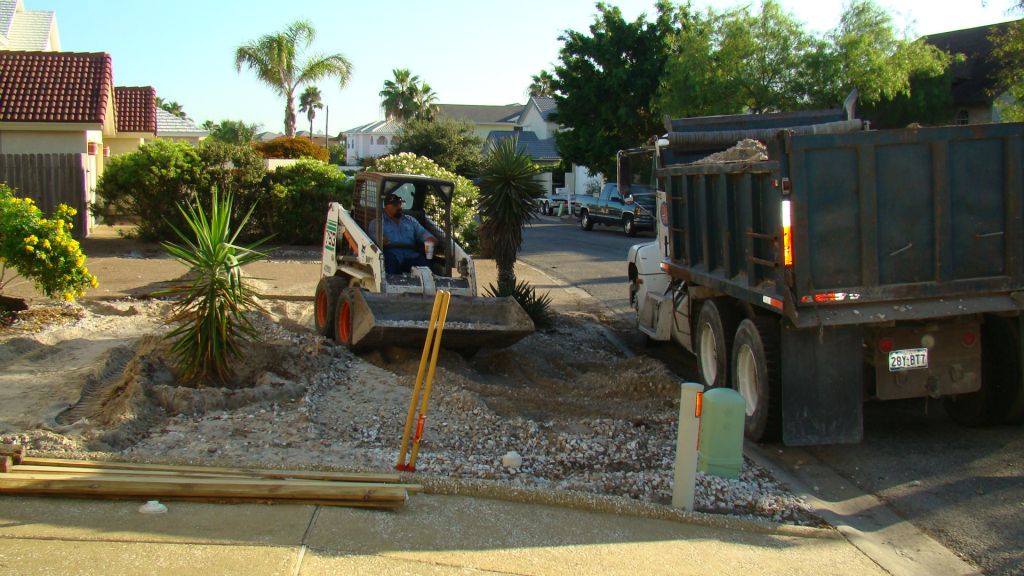 COMPLETED CONCRETE DRIVE
